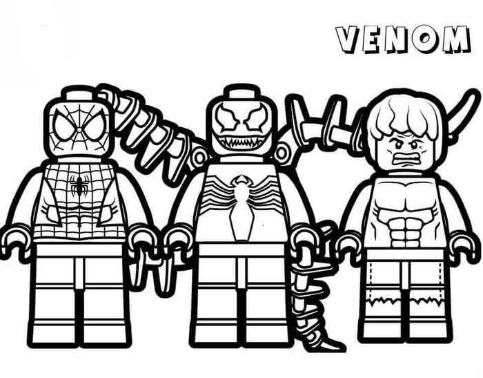 Dibujos de Lego Venom para colorear