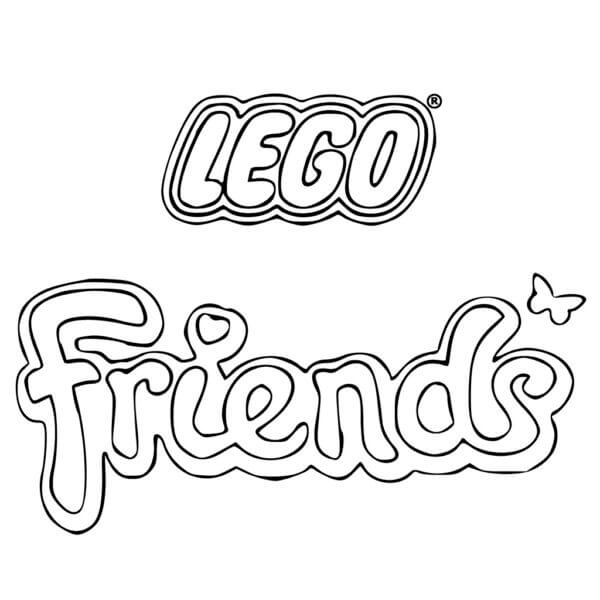 Letras De Amigos De Lego para colorir