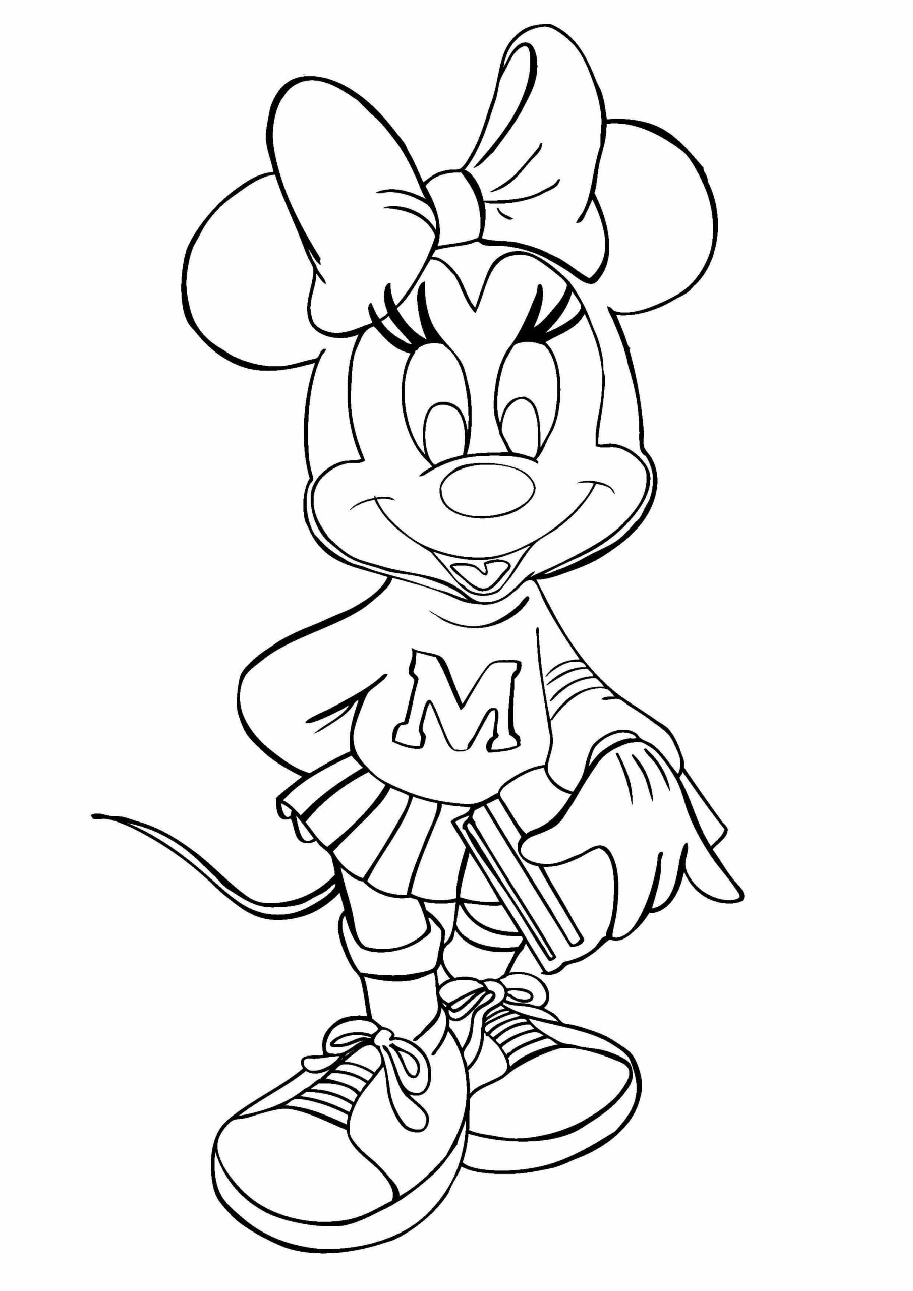 Dibujos de Libro de Explotación de Minnie Mouse para colorear