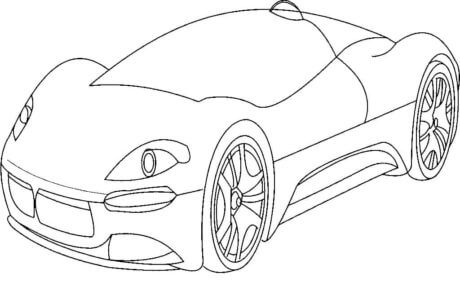Lindo Bugatti para colorir