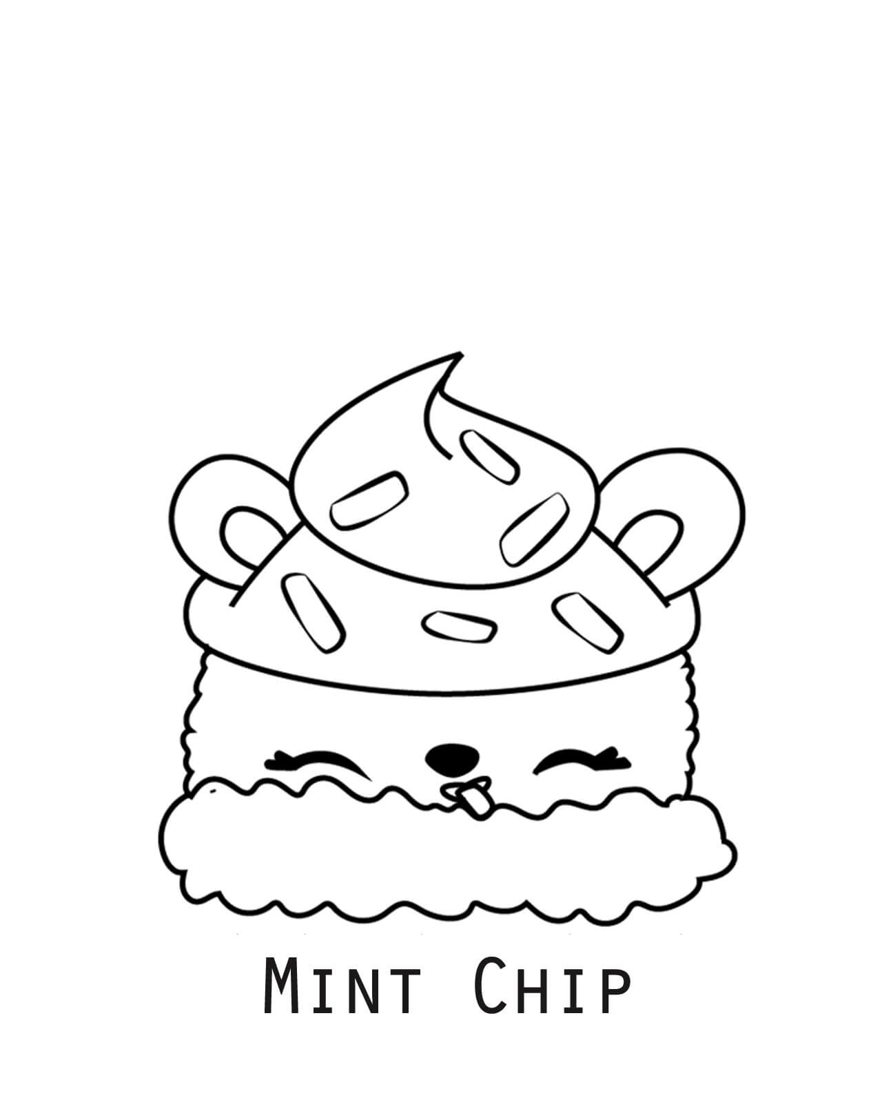 Lindo Mint Chip en Num Noms para colorir