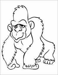 Dibujos de Lindo Orangután para colorear