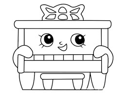 Lindo Piano para colorir