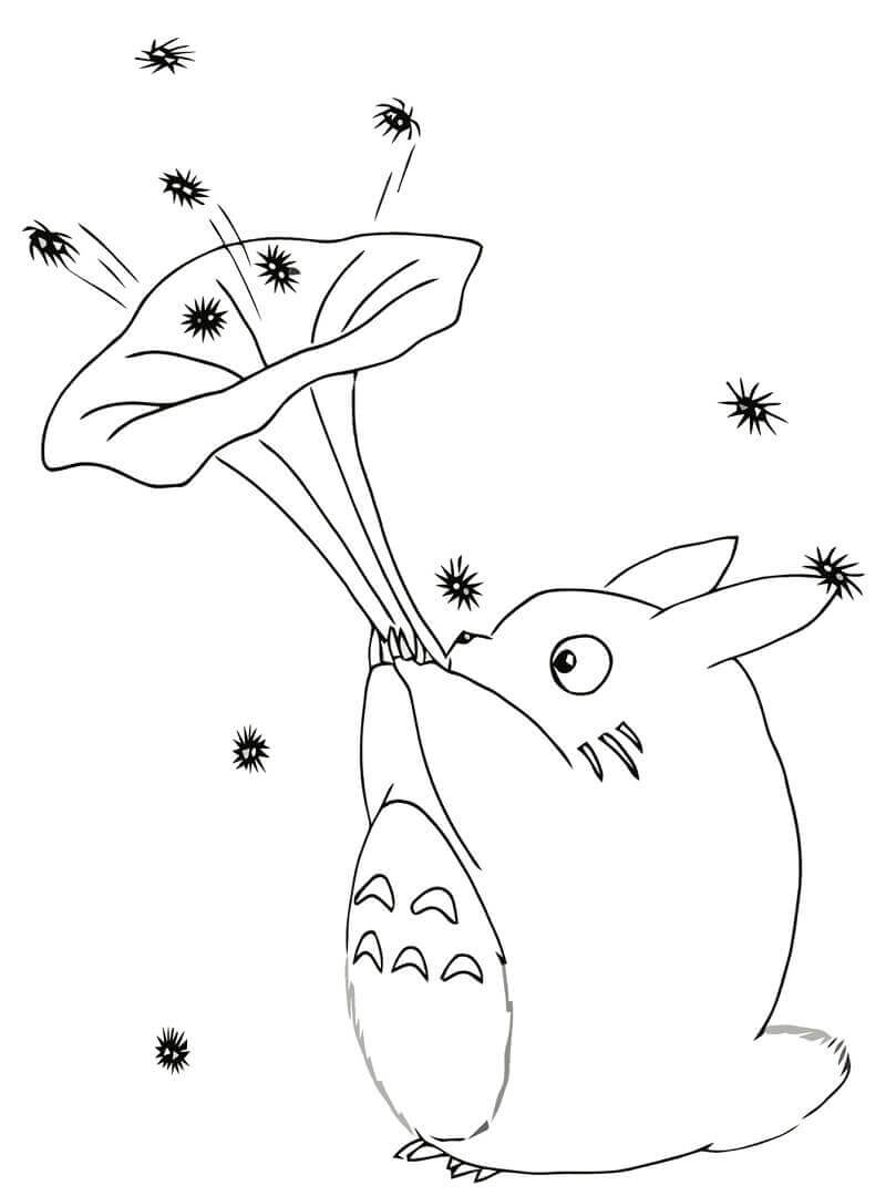 Dibujos de Lindo Totoro 1 para colorear