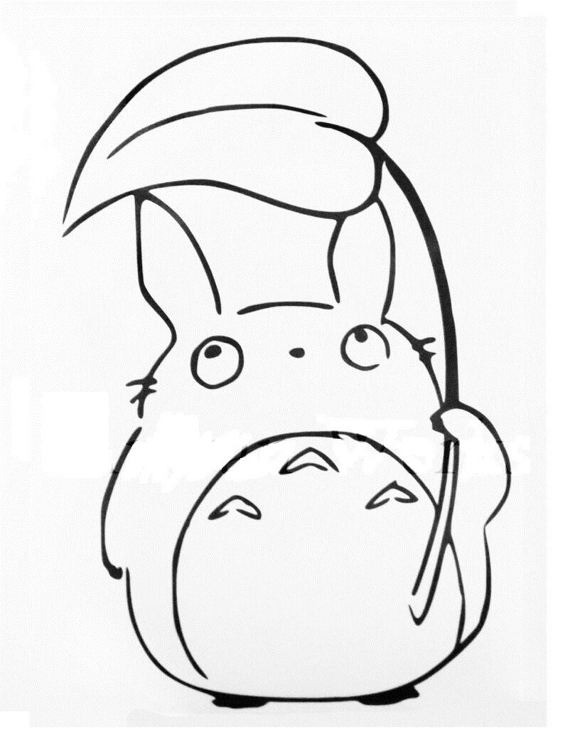 Lindo Totoro 3 para colorir