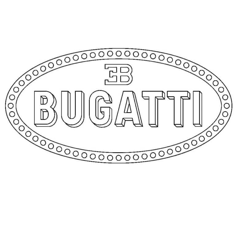 Logotipo Básico De Bugatti para colorir