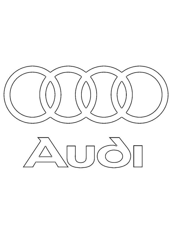 Logotipo De Audi para colorir