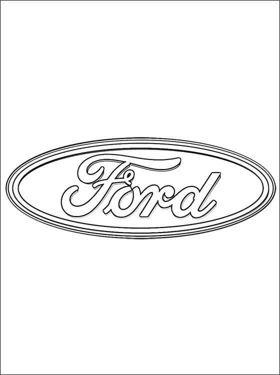 Dibujos de Logotipo De Ford para colorear