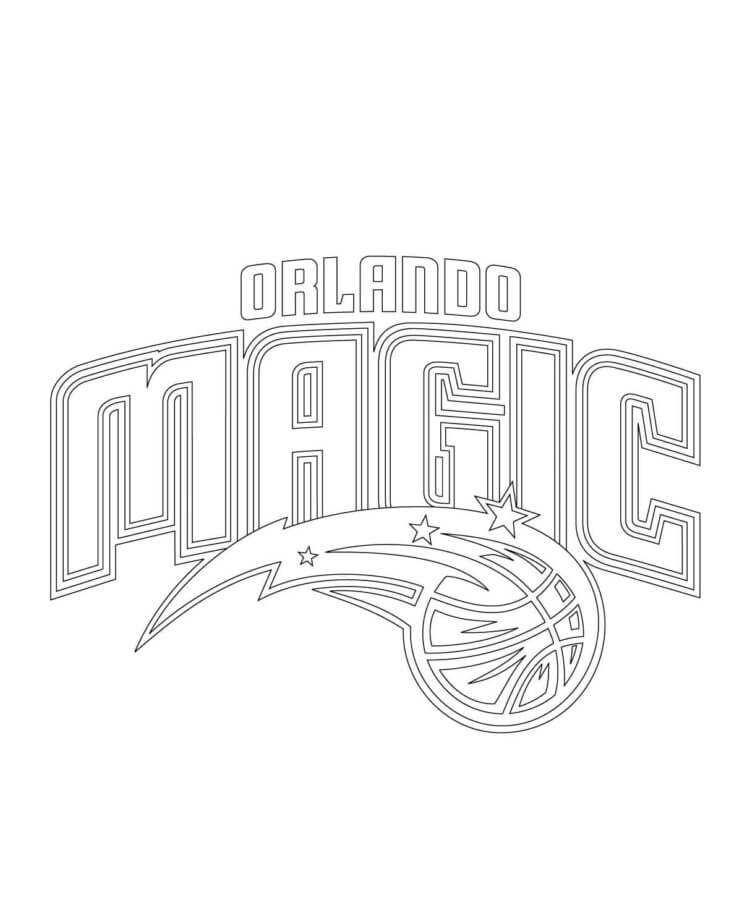 Dibujos de Logotipo De La NBA Orlando Magic para colorear
