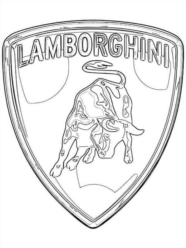 Dibujos de Logotipo De Lamborghini para colorear