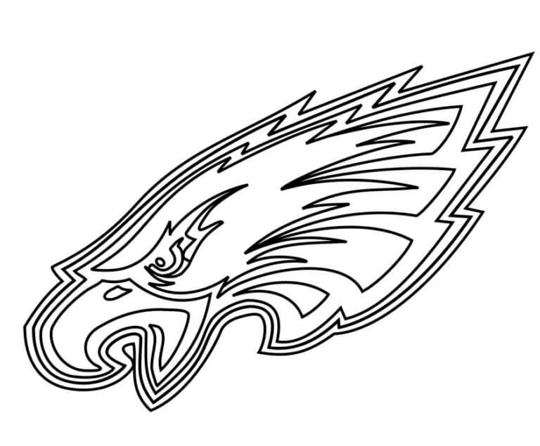 Logotipo De Las Águilas De Filadelfia De La NFL para colorir