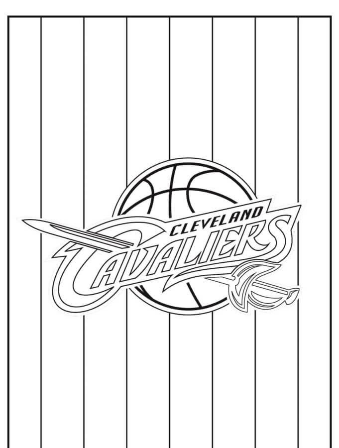 Dibujos de Logotipo De Los Cavaliers De La NBA para colorear