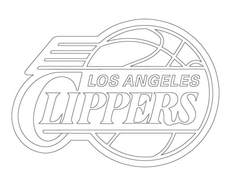 Logotipo De Los Clippers De La NBA para colorir
