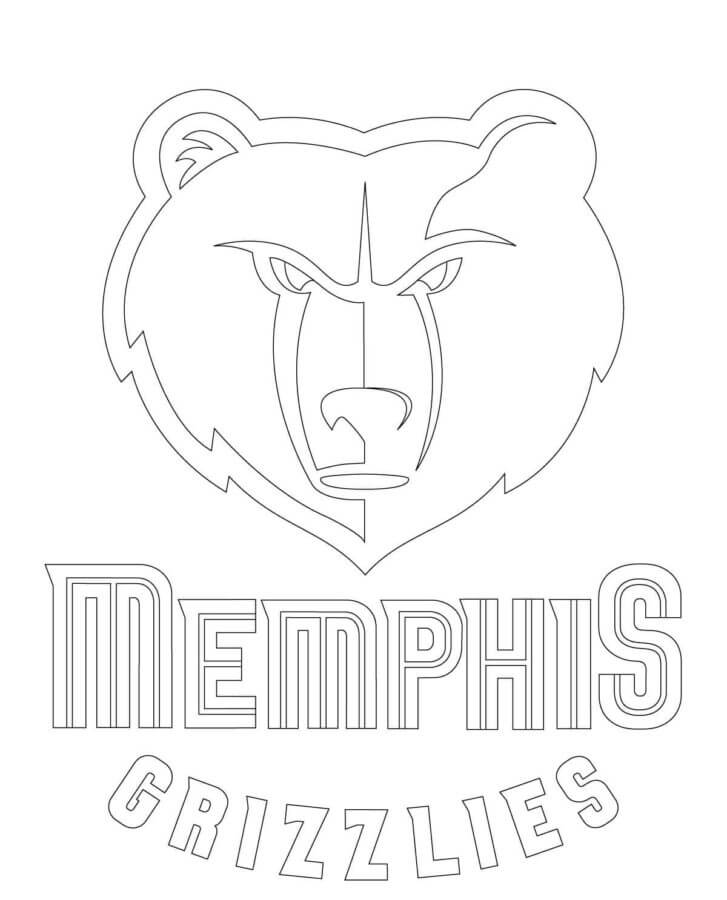 Logotipo De Los Grizzlies para colorir