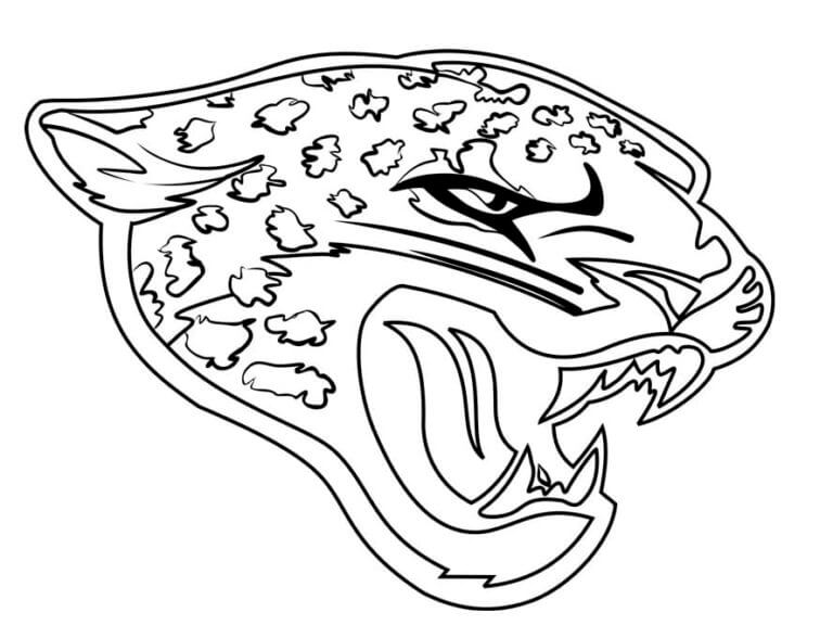 Logotipo De Los Jaguares De Jacksonville De La NFL para colorir