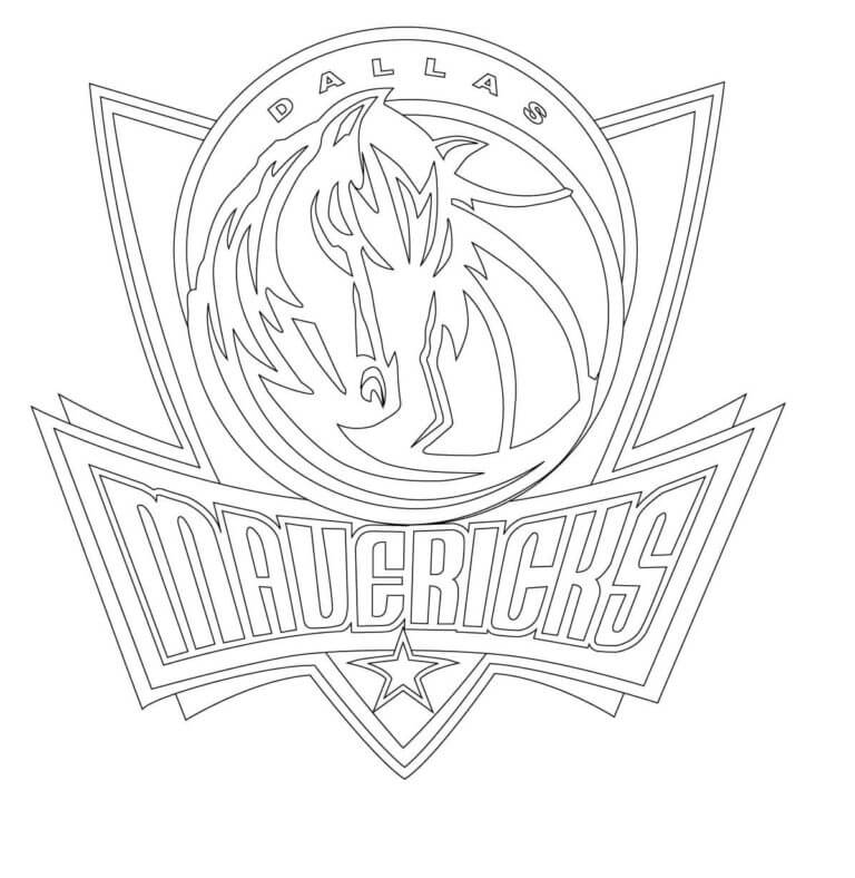 Logotipo De Los Mavericks para colorir