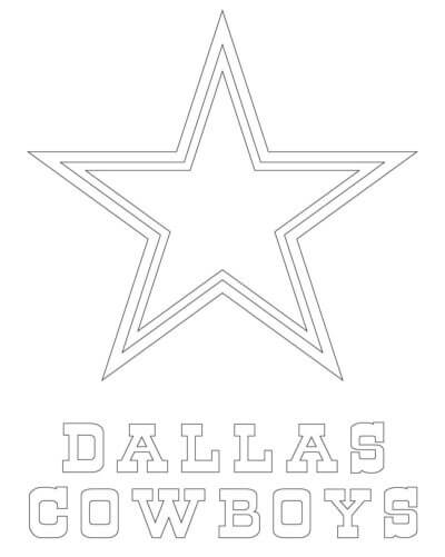 Logotipo De Los Vaqueros De Dallas para colorir