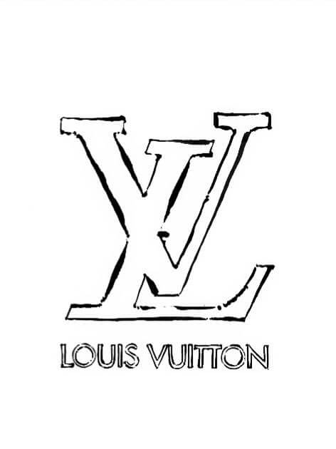 Logotipo De Louis Vuitton para colorir