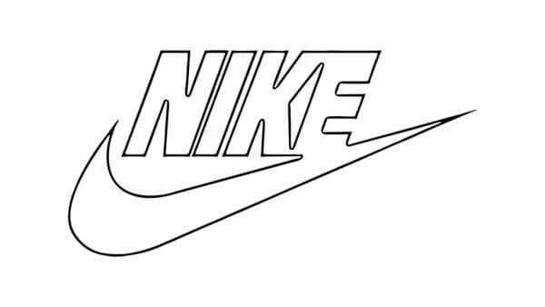 Dibujos de Logotipo De Nike para colorear