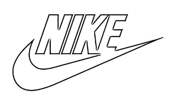 Dibujos de Logotipo De Nike para colorear
