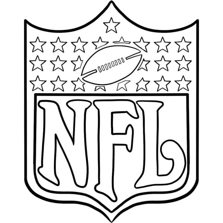 Logotipo Normal De La NFL para colorir
