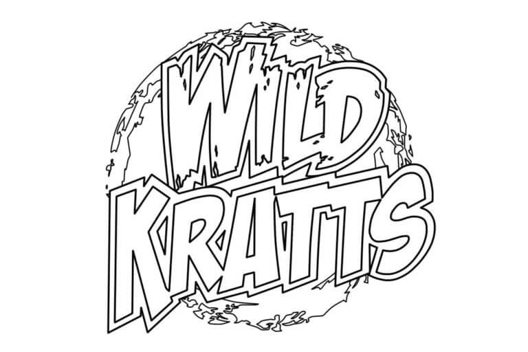 Logotipo Salvaje Kratts para colorir