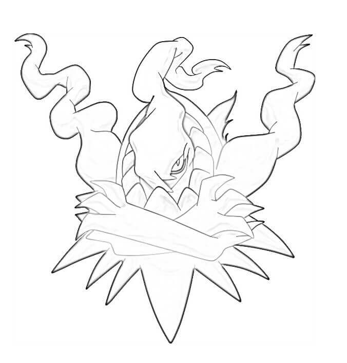 Logotipo de Darkrai para colorir