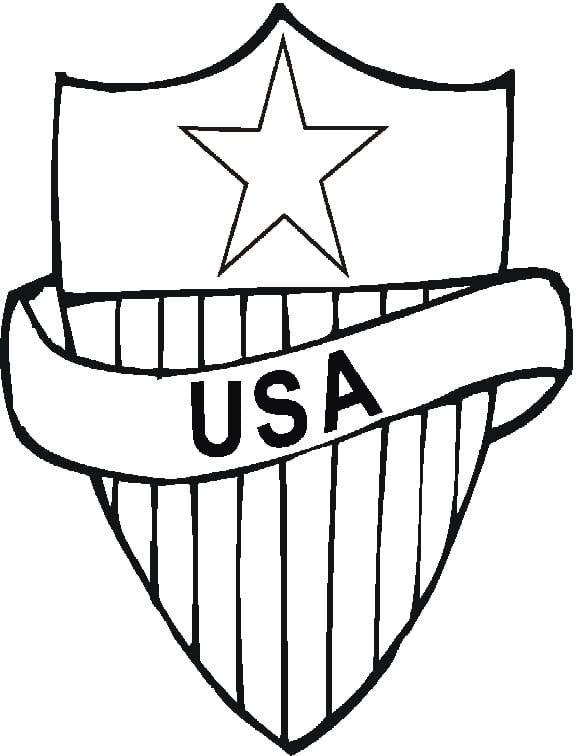 Logotipo de EE.UU. para colorir