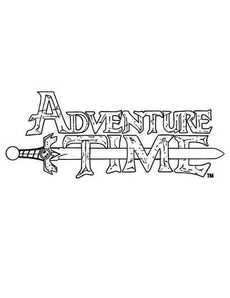 Logotipo de Hora de Aventuras para colorir