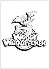 Logotipo de Woody Woodpecker para colorir