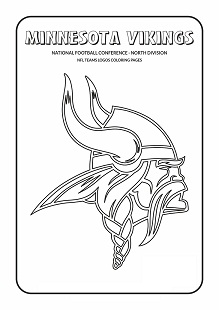Dibujos de Logotipo de los Minnesota Vikings para colorear