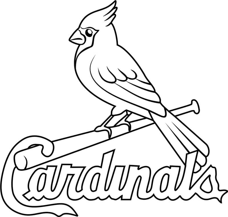 Logotipo del Cardenal para colorir