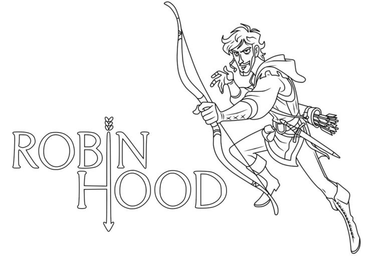 Dibujos de Lucha Contra Robin Hood para colorear