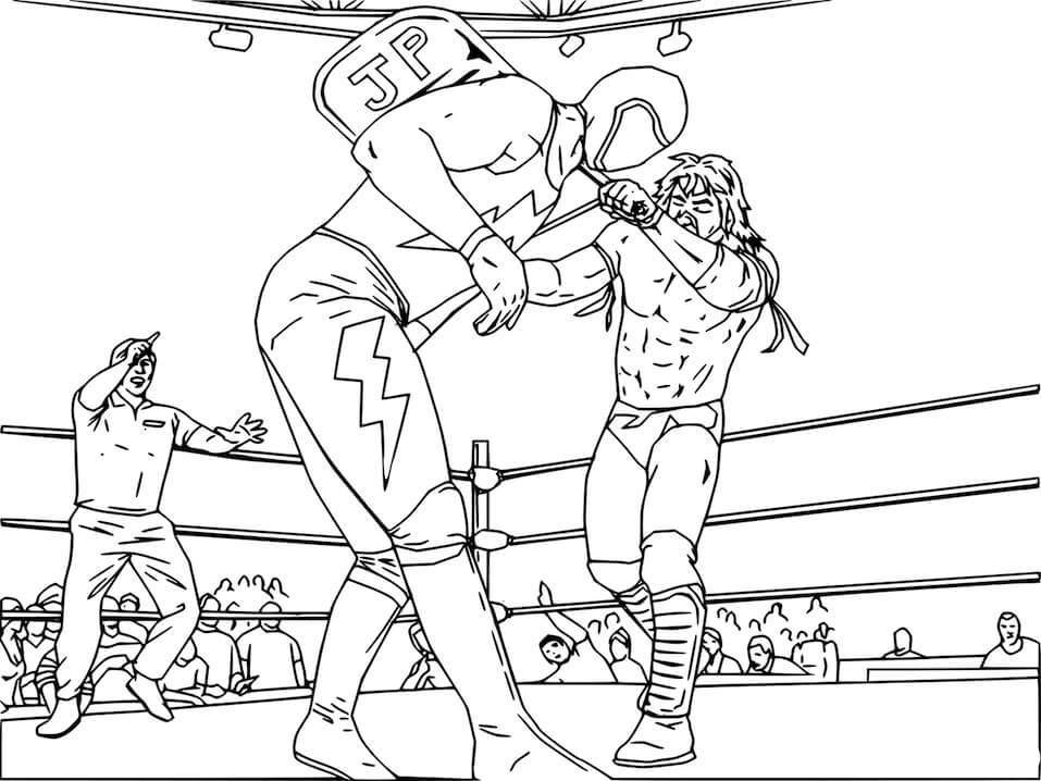 Dibujos de Lucha De Lucha Libre De La WWE para colorear