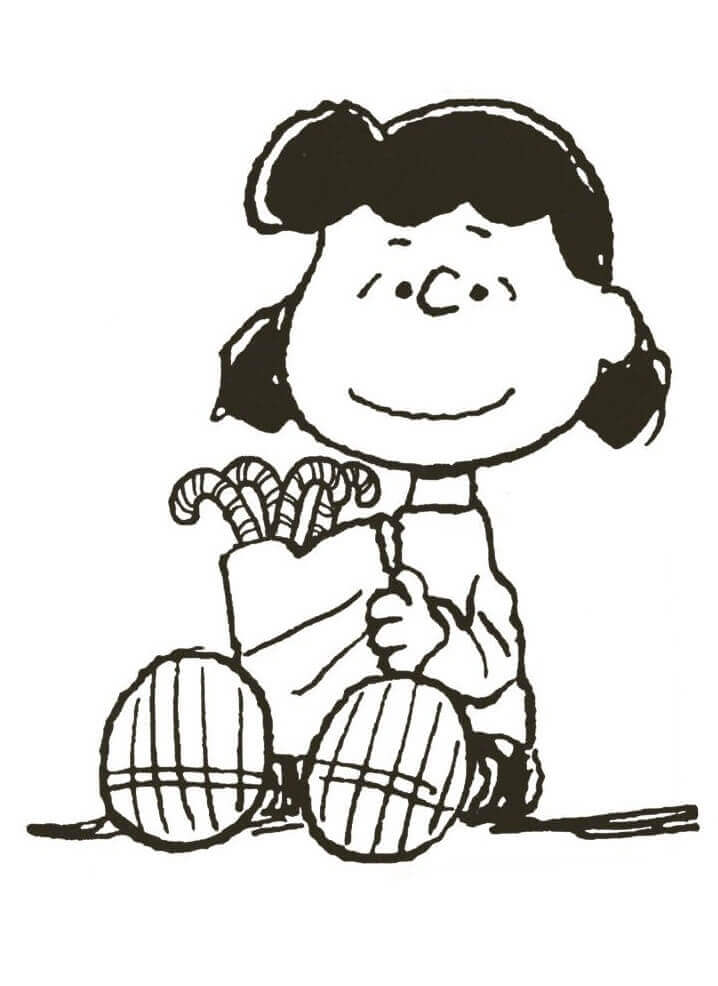 Lucy de Peanuts para colorir