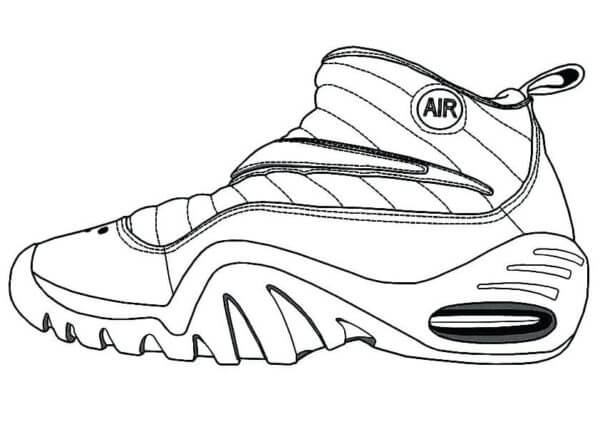Dibujos de Marca Nike De Zapatillas para colorear