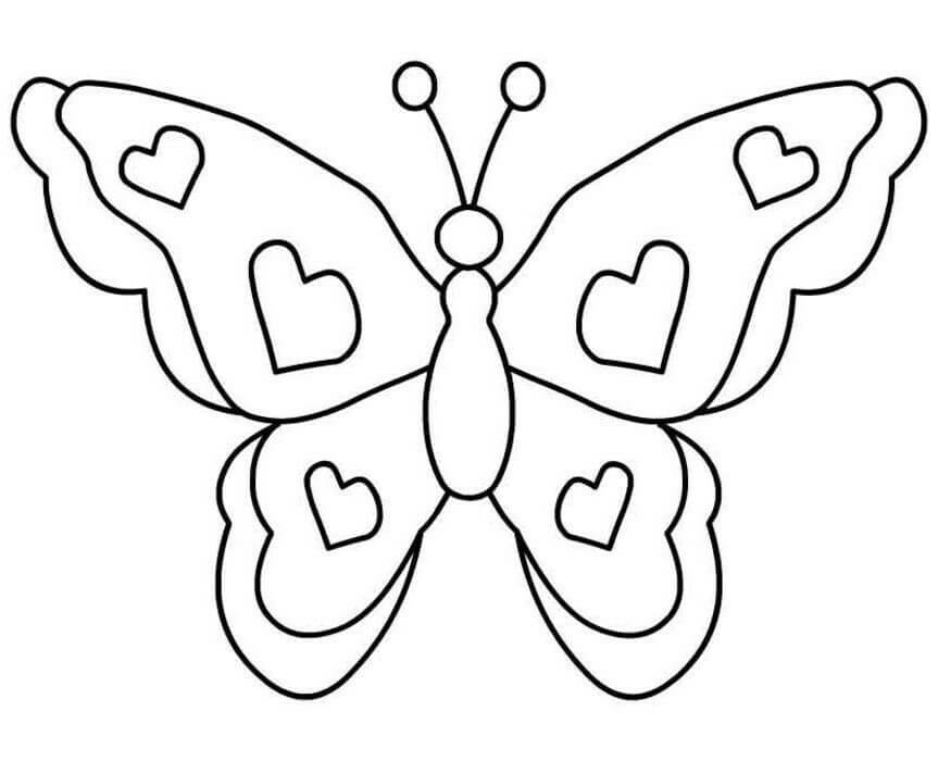 Dibujos de Mariposa Normal para colorear