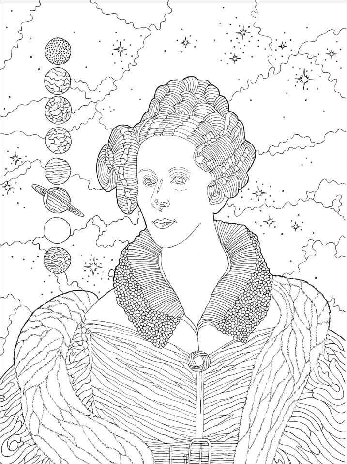Mary Fairfax Somerville para colorir