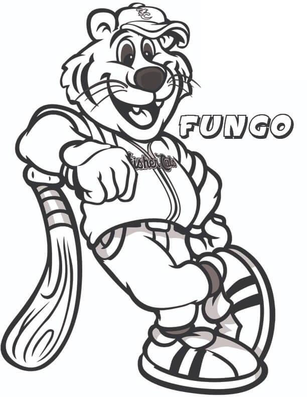 Mascota de Fungo para colorir