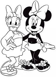 Dibujos de Minnie Mouse y Daisy Duck para colorear