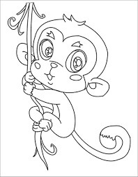 Mono Niño para colorir
