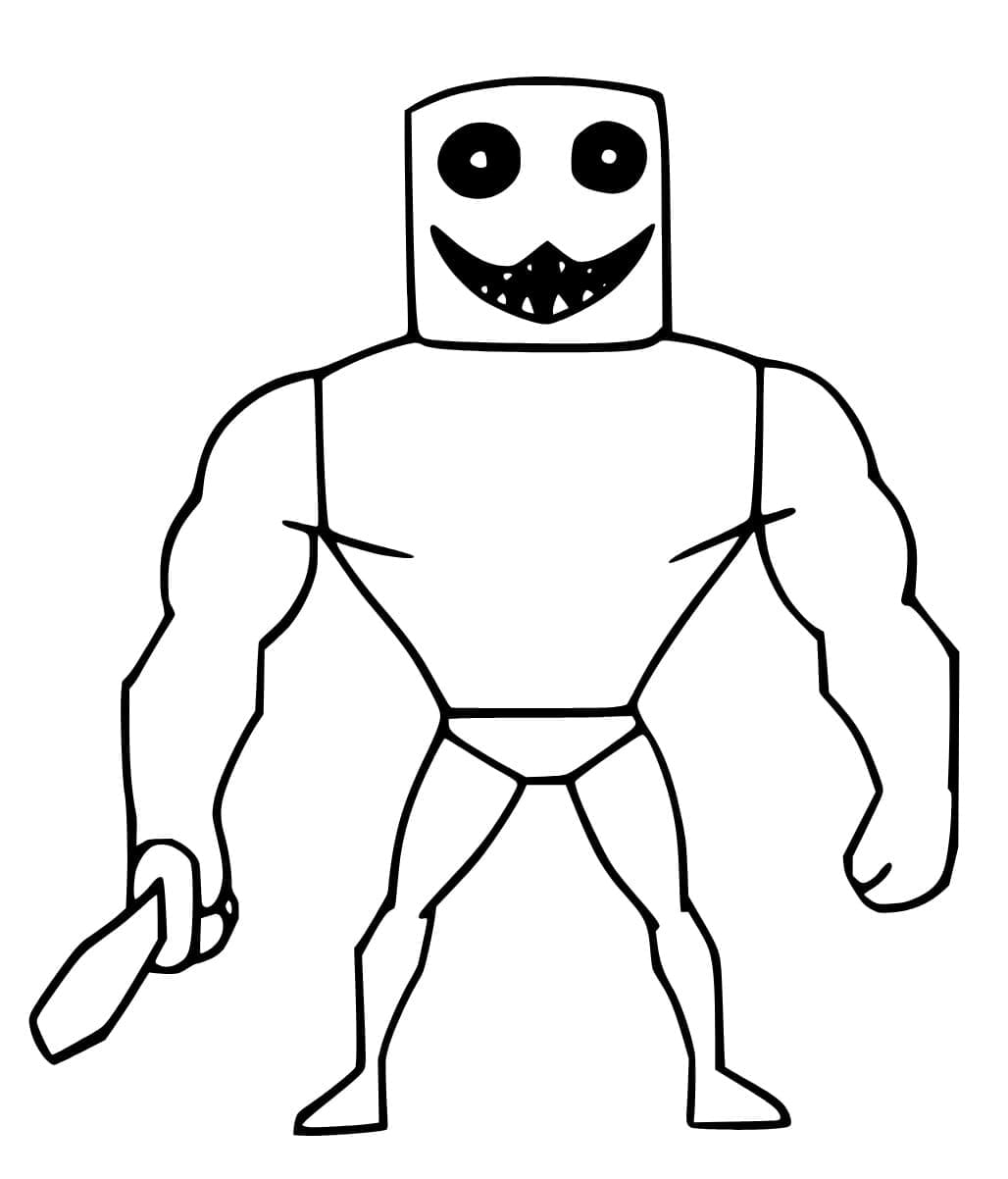 Dibujos de Monstruo de Roblox para colorear