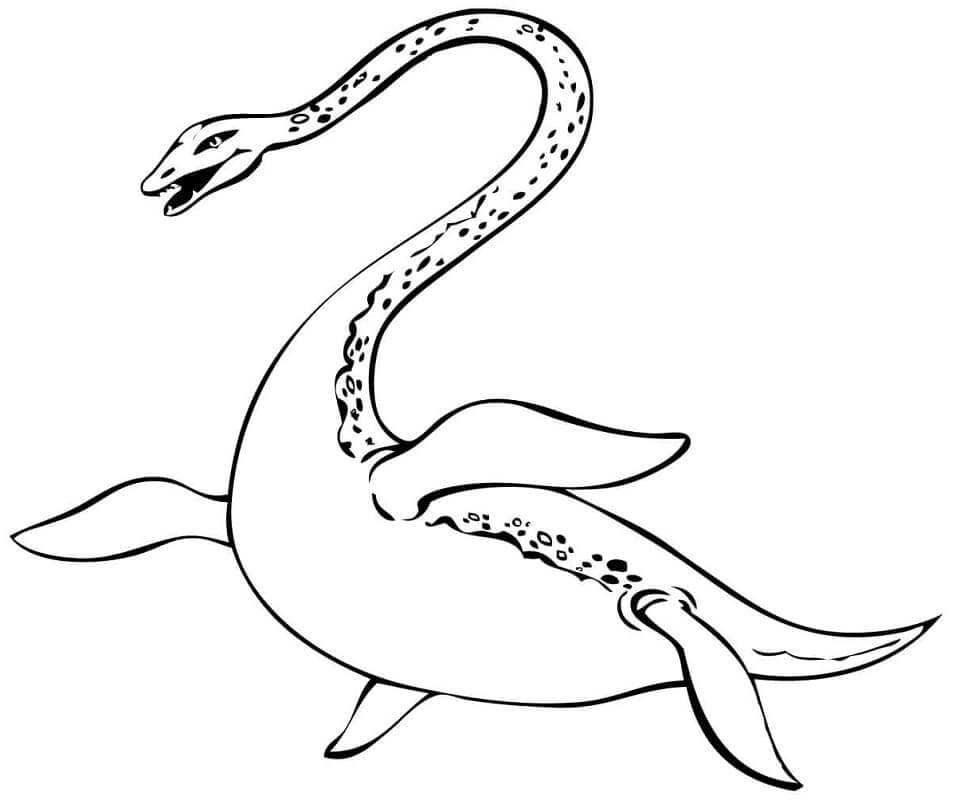 Dibujos de Monstruo del Lago Ness para colorear