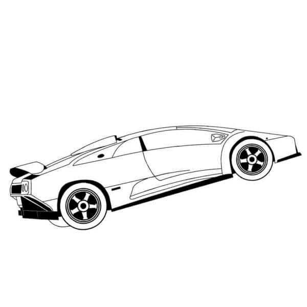 Murciélago Lamborghini para colorir