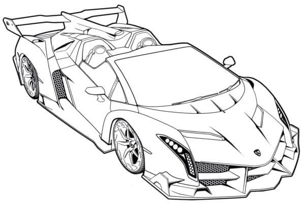 Dibujos de Muy Super Lamborghini para colorear