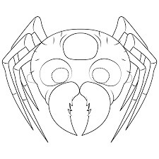 Dibujos de Máscara De Araña para colorear