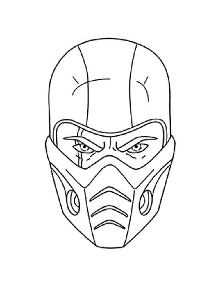 Máscara Sub-Zero para colorir