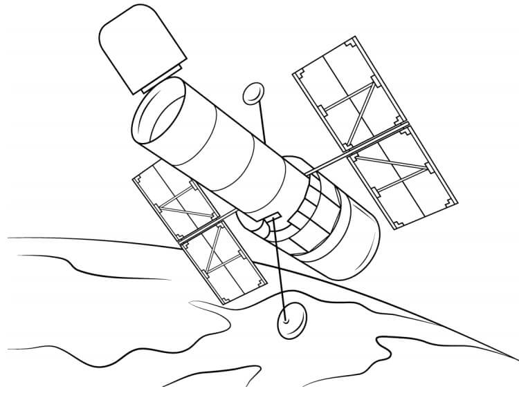 Nave Espacial Orion para colorir