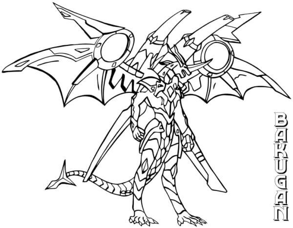 Dibujos de Neo Dragonoid para colorear
