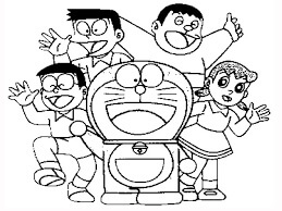 Nobita Y Equipo para colorir